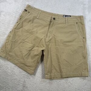 Kuhl Shorts Mens 40 Khaki Tan Chino Casual Outdoor Cargo Patina Dye Hiking Camp